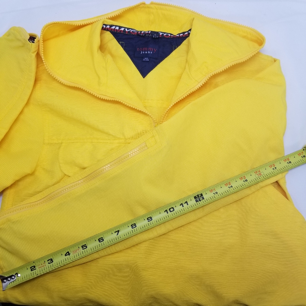 Tommy Hilfiger Womans Size XS Rain Jacket Waterproof Yellow - Picture 6 of 14